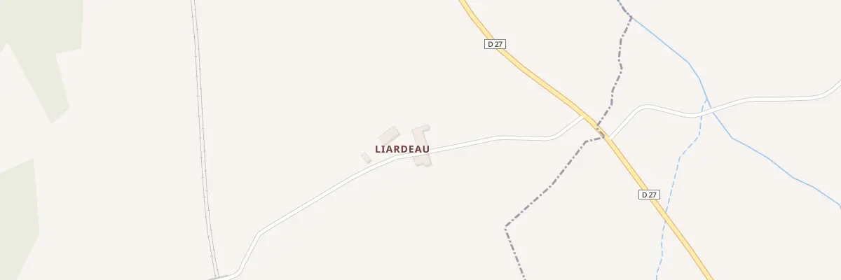 Plan du 1 Liardeau à Aouste