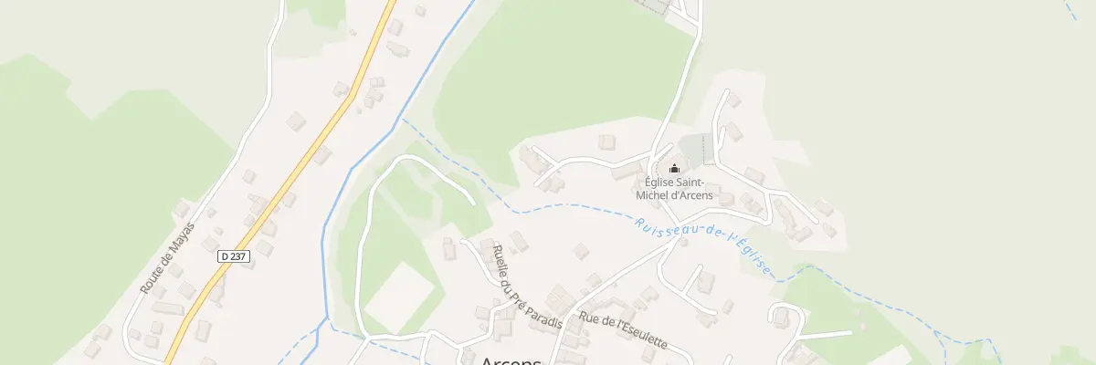 Plan du 105 Rue de l’Eglise à Arcens