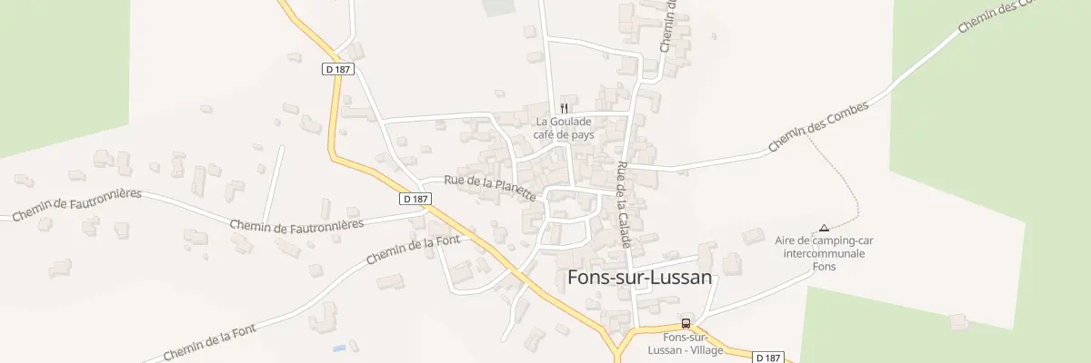 Plan du 5033 Rue de la Planette à Fons-sur-Lussan