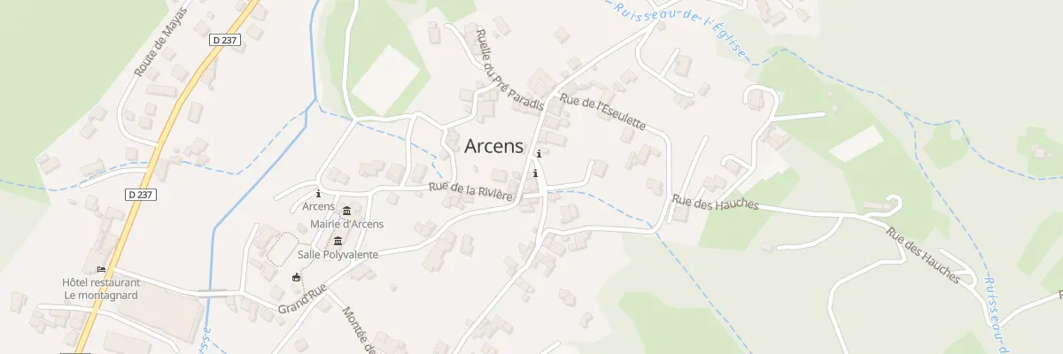 Plan du 450 Gr Grand’Rue à Arcens