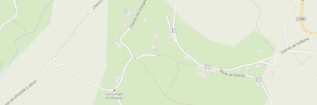 Plan du 5276 Vedignac à Ailhon