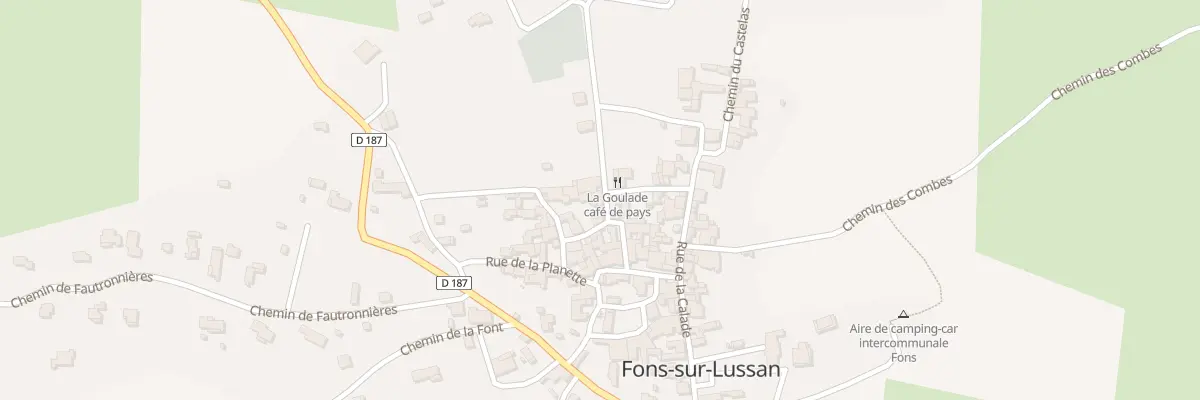 Plan du 5040 Che des Granges à Fons-sur-Lussan
