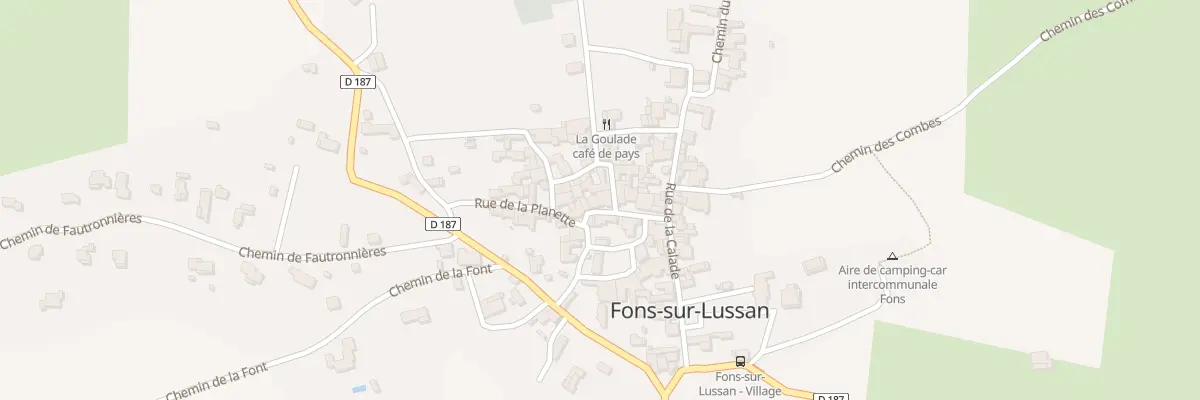 Plan du 5052 Pl de l’Horloge à Fons-sur-Lussan