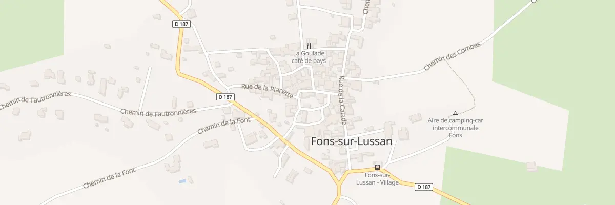 Plan du 5074 Mte du Vieux Four à Fons-sur-Lussan