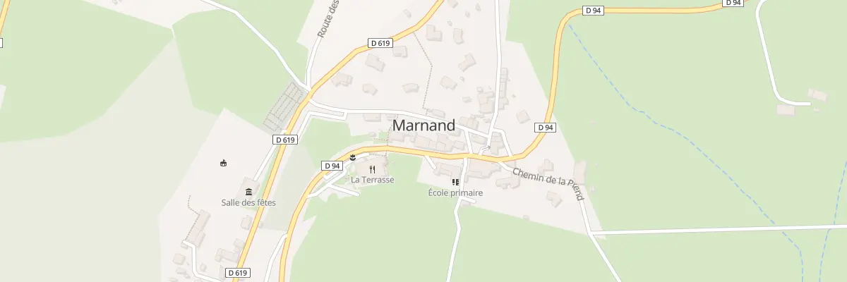 Plan du 50 Rte de Marnand à Thizy-les-Bourgs