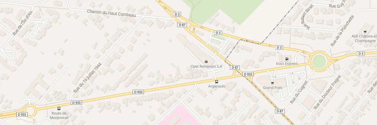 Plan du 7 Rte de Montmirail à Fagnières