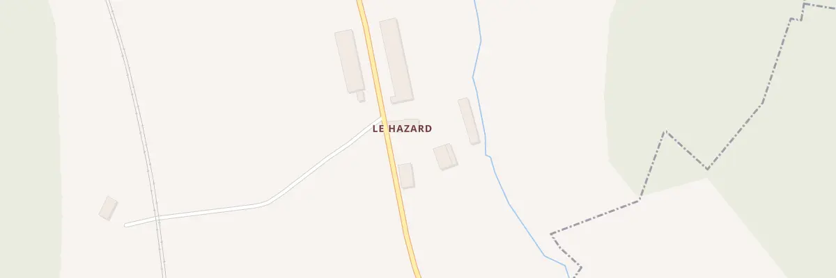 Plan du 1 Hazard à Prez