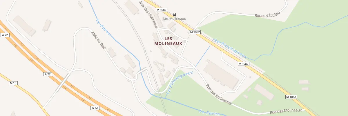 Plan du 14 Rue des Molineaux à La Fouillouse