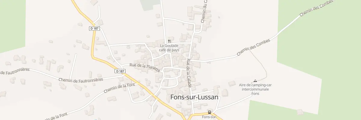 Plan du 5031 Rue de la Calade à Fons-sur-Lussan