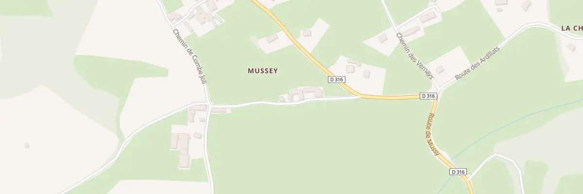 Plan du 987 Che de Mussey à Chauffailles