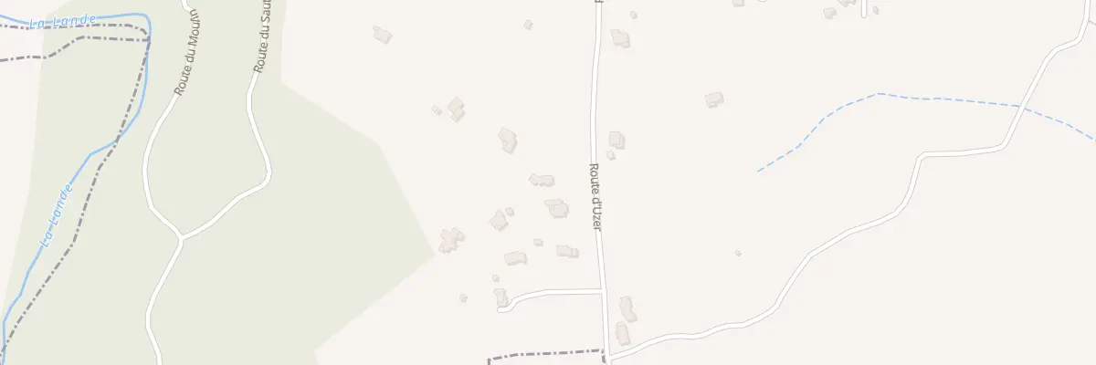 Plan du 1050 Rte d’Uzer à Vinezac