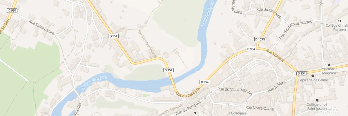Plan du 2B Rue de Paris à Semur-en-Auxois