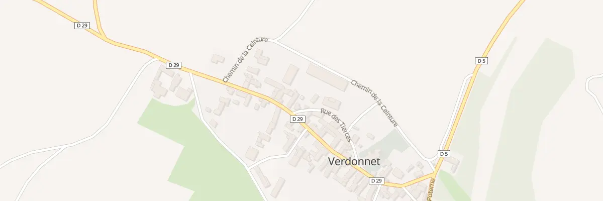 Plan du 6 Rue des Tierces à Verdonnet