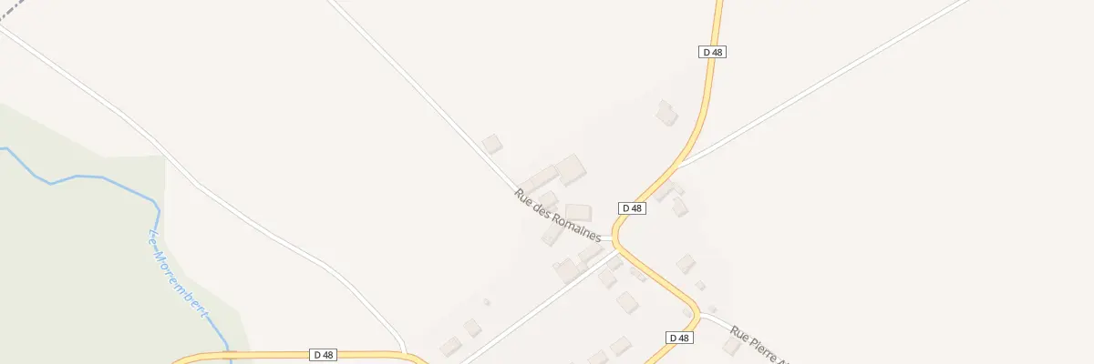 Plan du 4 Rue de Romaines à Morembert