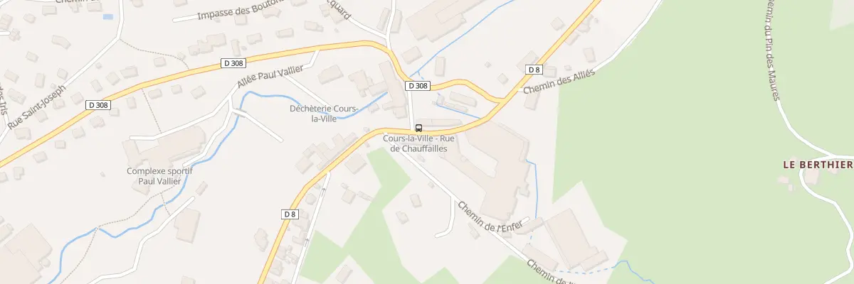Plan du 696 Rue de Chauffailles à Cours