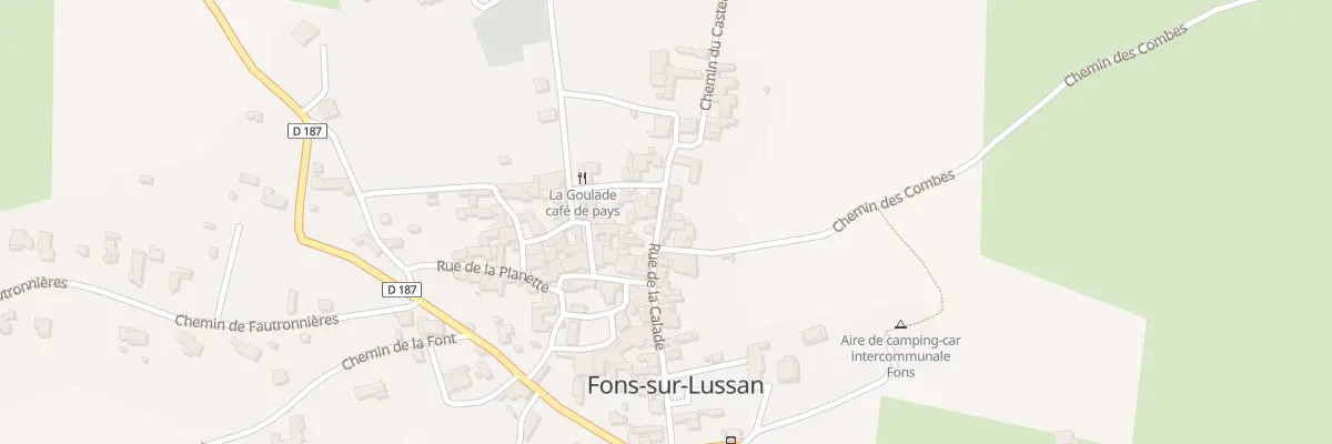 Plan du 5152 Rue de la Calade à Fons-sur-Lussan