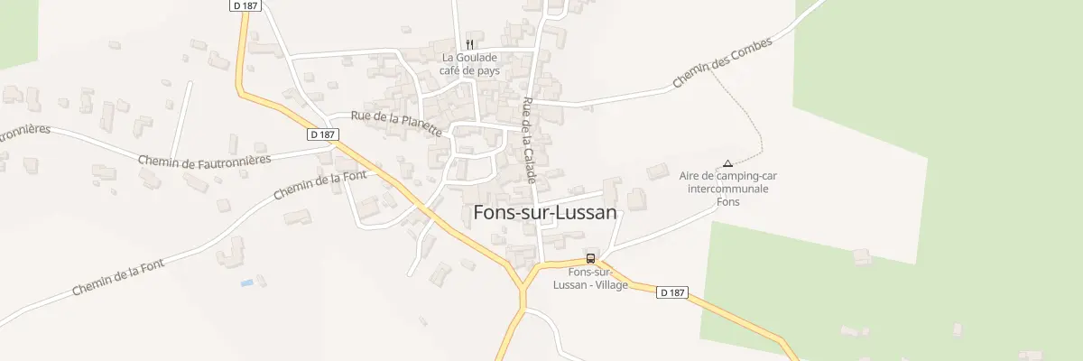 Plan du 5224 Rue de la Calade à Fons-sur-Lussan