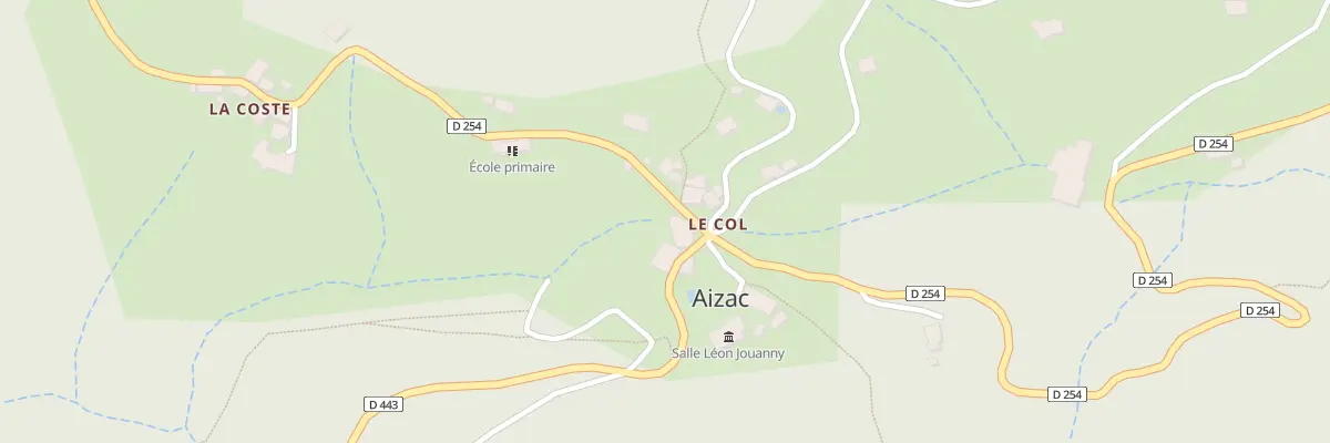 Plan du 5051 Le Coulet à Aizac