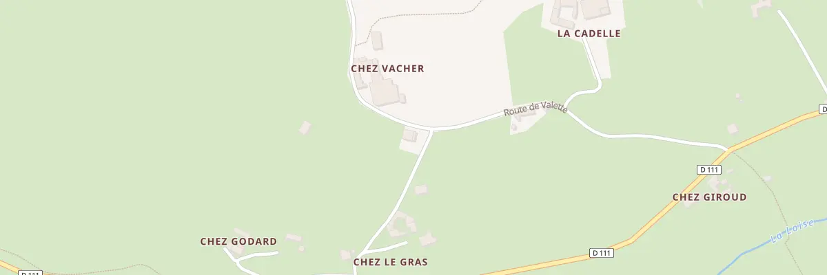 Plan du 399 Rte de Valette à Essertines-en-Donzy