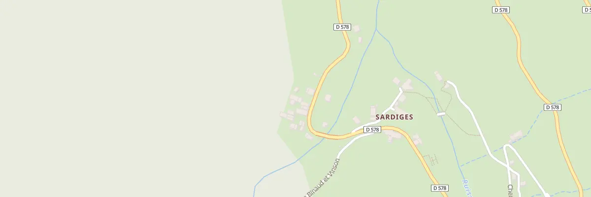 Plan du 5094 L’Hubac de Sardiges à Mézilhac
