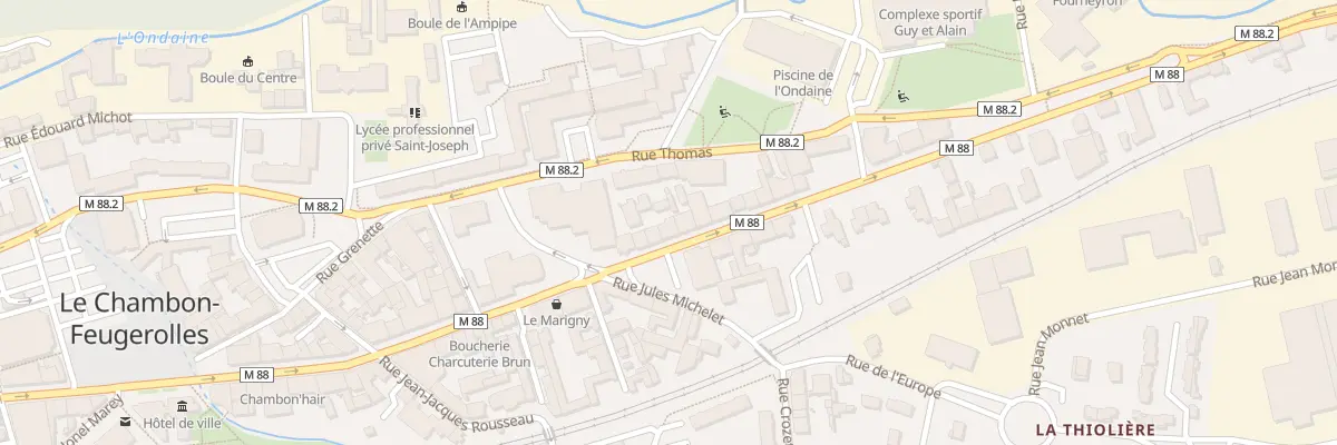 Plan du 9 Rue du Onze Novembre au Chambon-Feugerolles