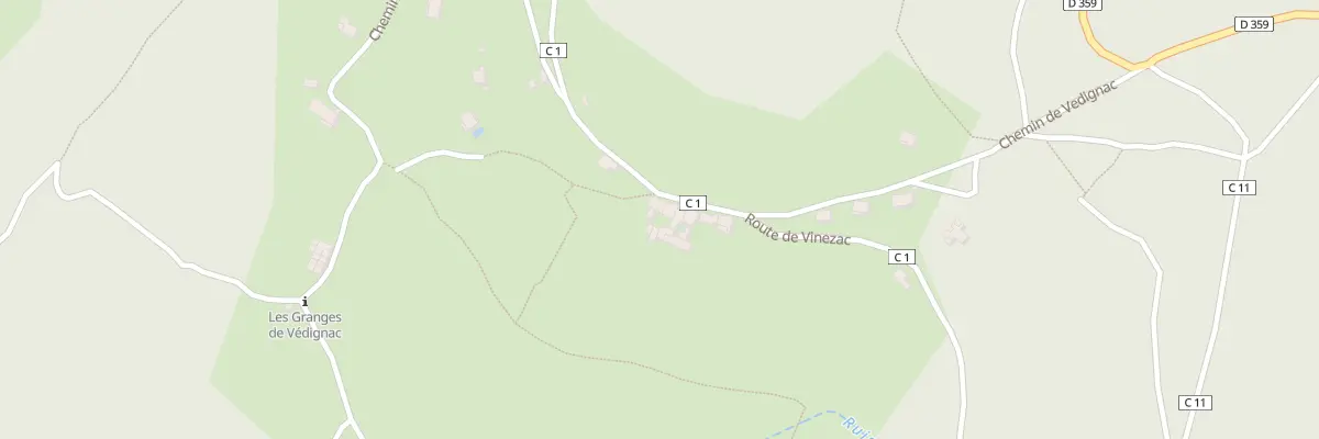 Plan du 1198 Rte de Vinezac à Ailhon