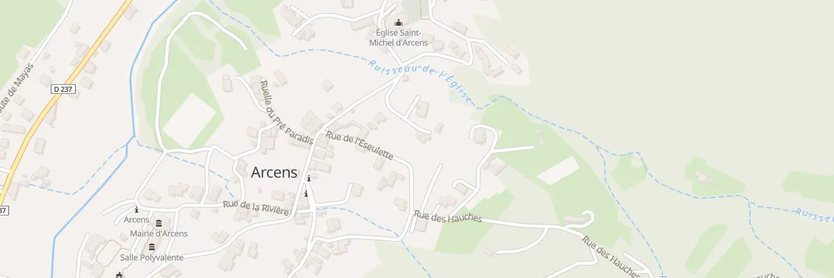 Plan du 105 Rue de l’Eseulette à Arcens