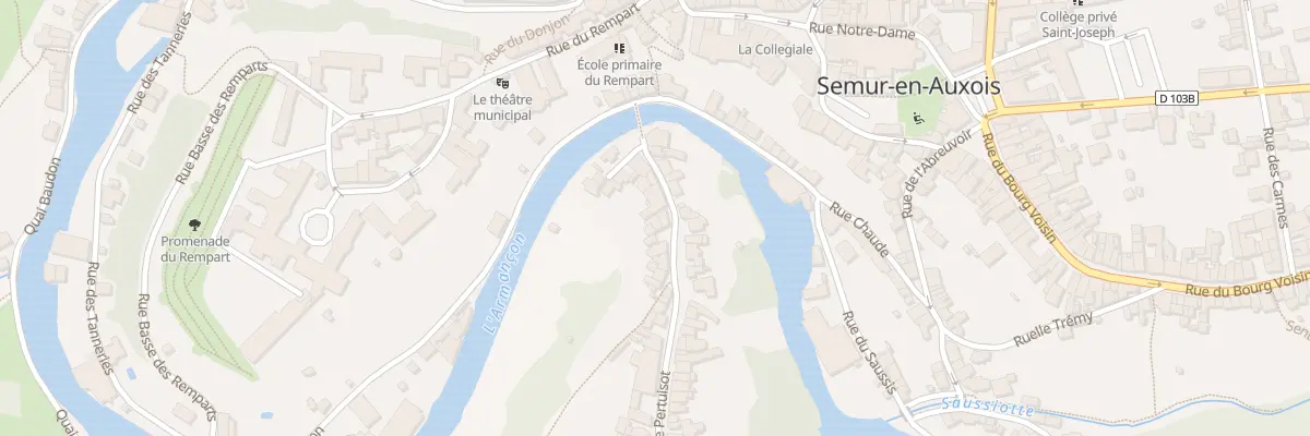 Plan du 22 Rue Pertuisot à Semur-en-Auxois