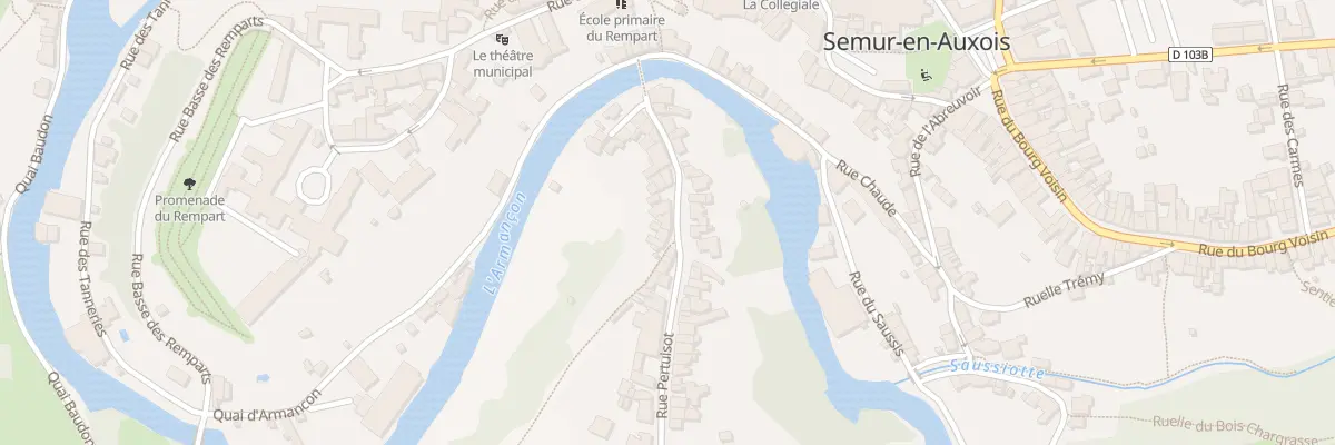 Plan du 30 Rue Pertuisot à Semur-en-Auxois