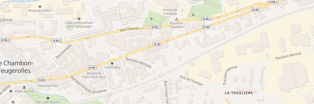 Plan du 12 Rue du Onze Novembre au Chambon-Feugerolles
