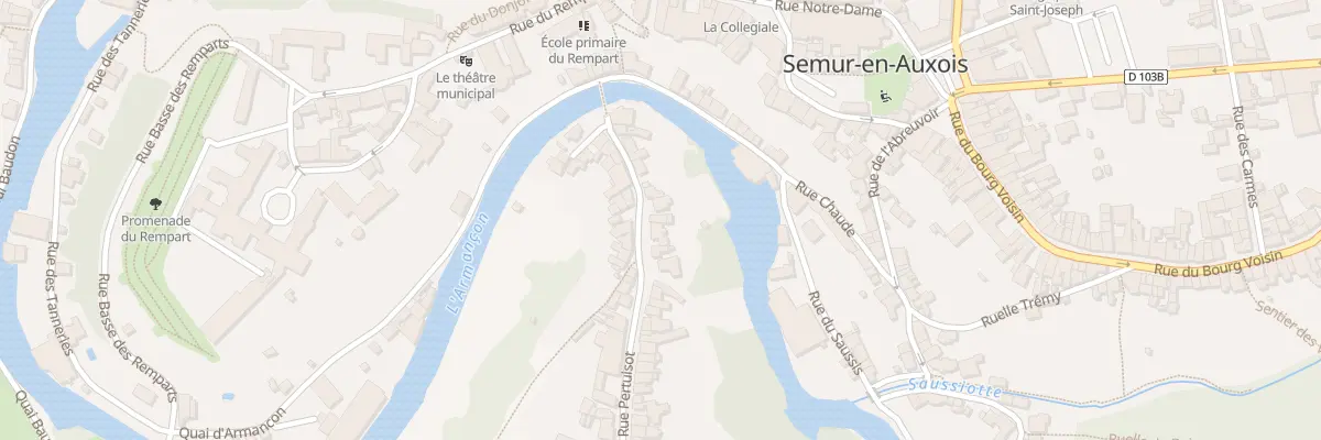 Plan du 17 Rue Pertuisot à Semur-en-Auxois