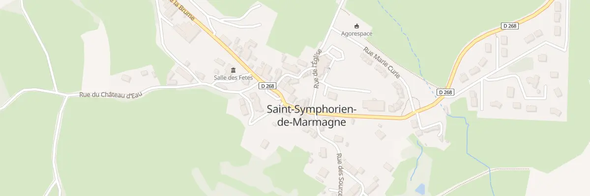Plan du 5 Rte du Mesvrin à Saint-Symphorien-de-Marmagne