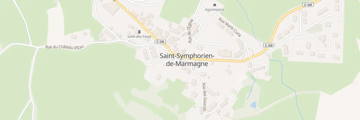 Plan du 36 Rte du Mesvrin à Saint-Symphorien-de-Marmagne