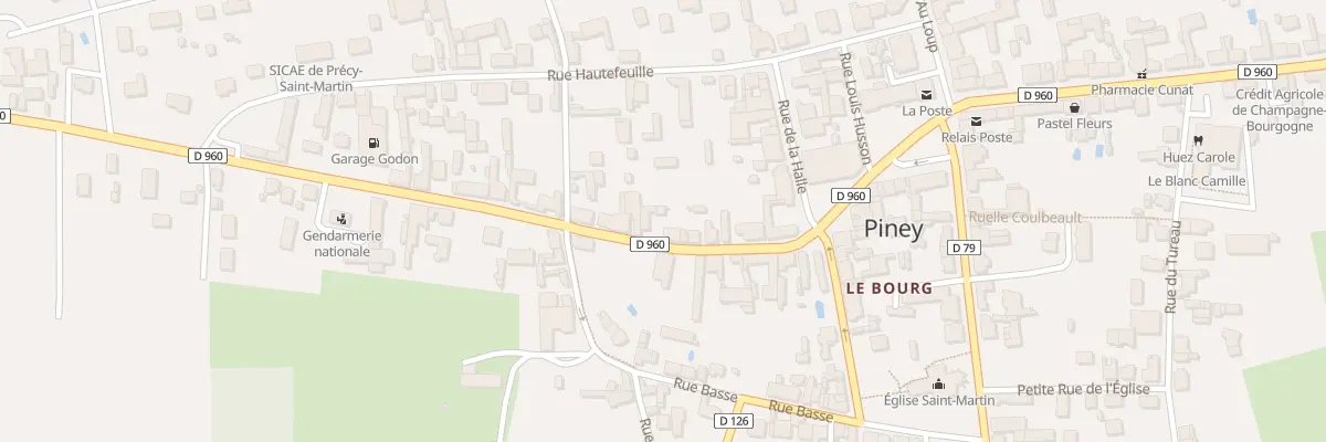 Plan du 10 Rue de la Chapelle à Piney