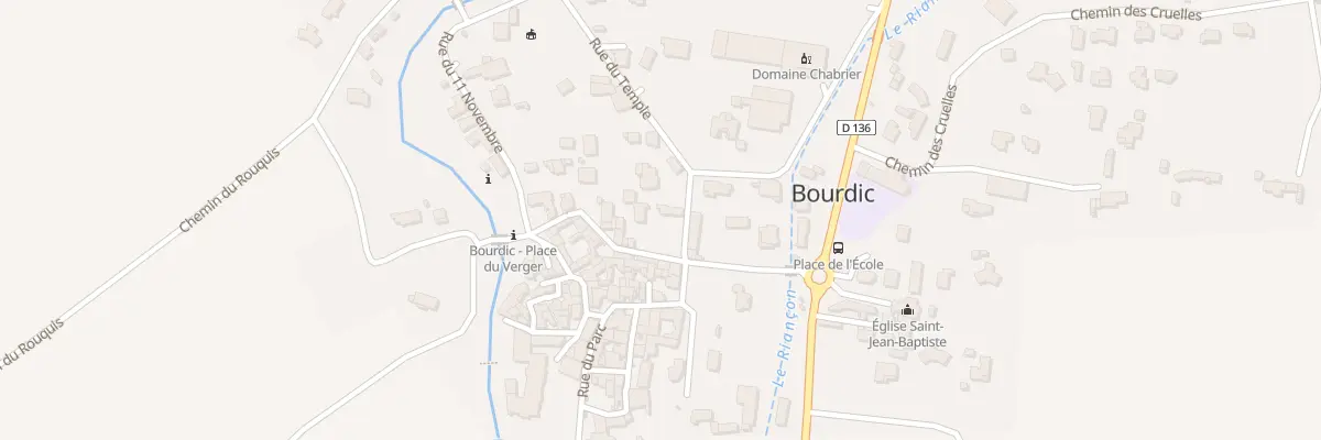 Plan du 5027 Rue du Temple à Bourdic