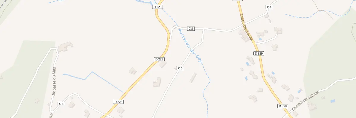 Plan du 315 Rte de Largentière à Ailhon