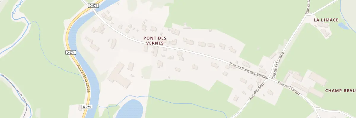 Plan du 15 Rue du Pont des Vernes à Pouilloux
