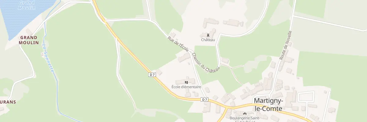 Plan du 5186 Le Bourg à Martigny-le-Comte