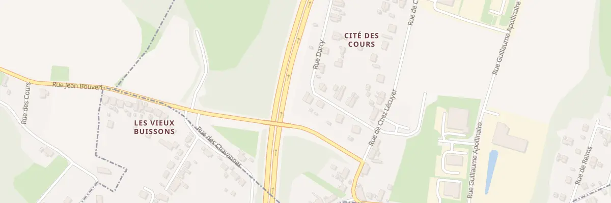 Plan du 16 Rue Darcy à Montceau-les-Mines