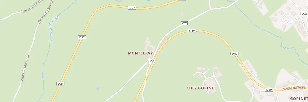 Plan du 97 Che de Montcervy à Panissières