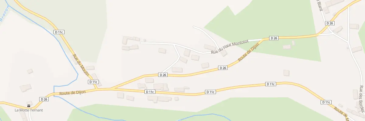 Plan du 2 Rue du Haut de Montotot à La Motte-Ternant