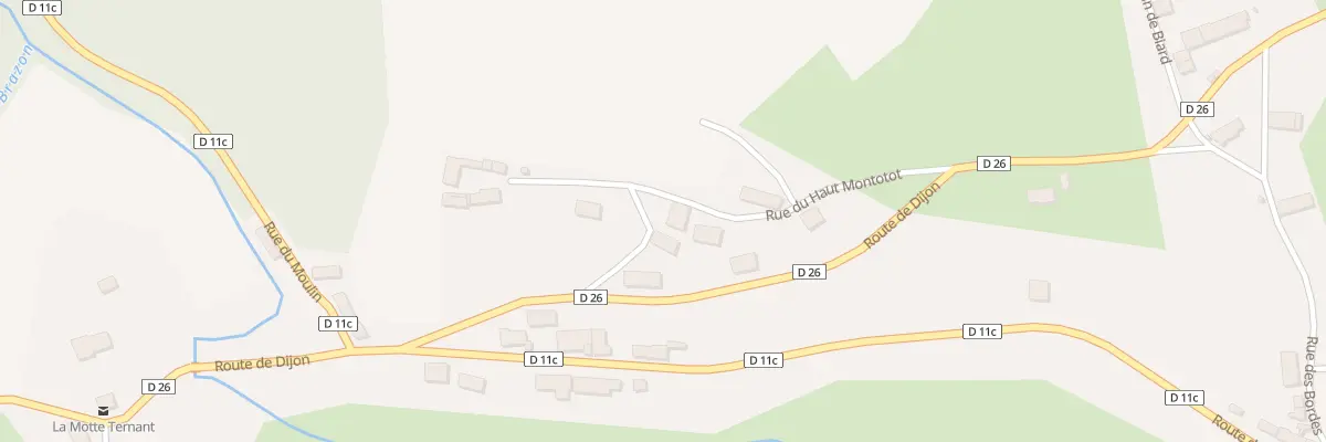 Plan du 4 Rue du Haut de Montotot à La Motte-Ternant
