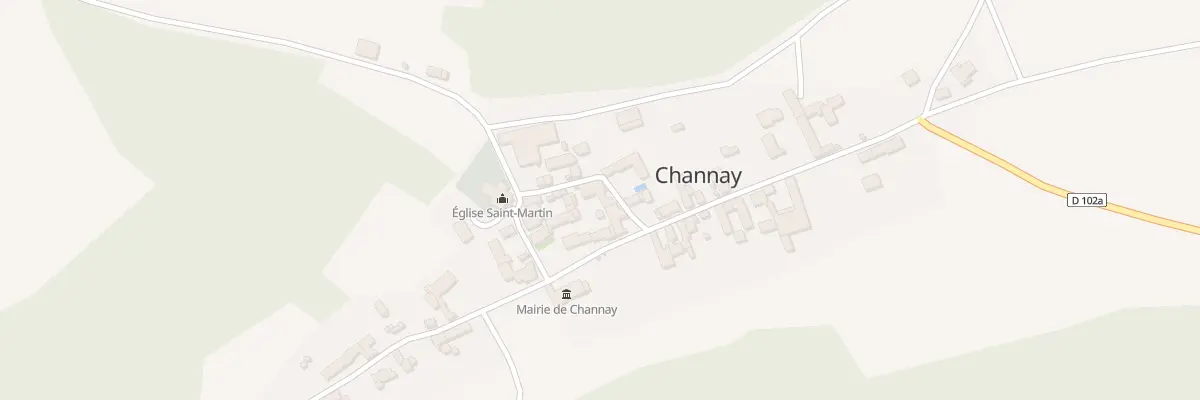 Plan du 8 Rue Vaillère à Channay