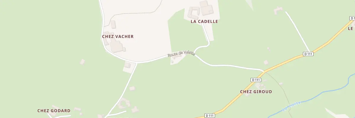 Plan du 245 Rte de Valette à Essertines-en-Donzy