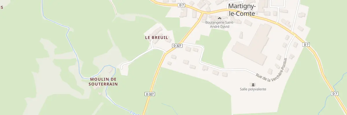 Plan du 161 Rte de Baron à Martigny-le-Comte