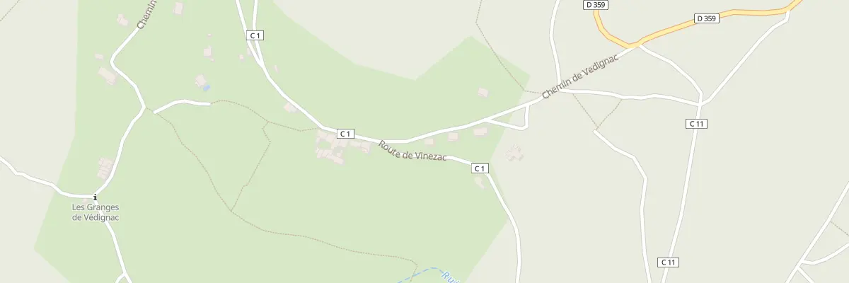 Plan du 289 Che de Vedignac à Ailhon