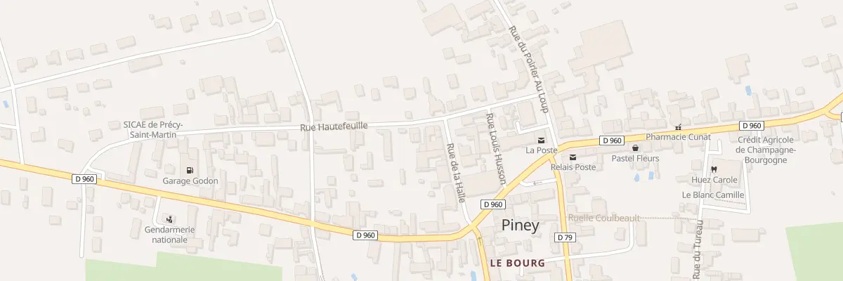 Plan du 3 Rue Hautefeuille à Piney