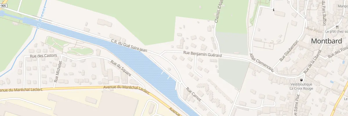 Plan du 45 Rue Benjamin Guérard à Montbard