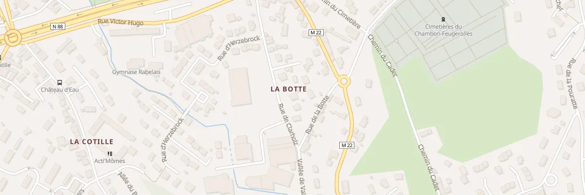 Plan du 25 Rue de Clarholz au Chambon-Feugerolles