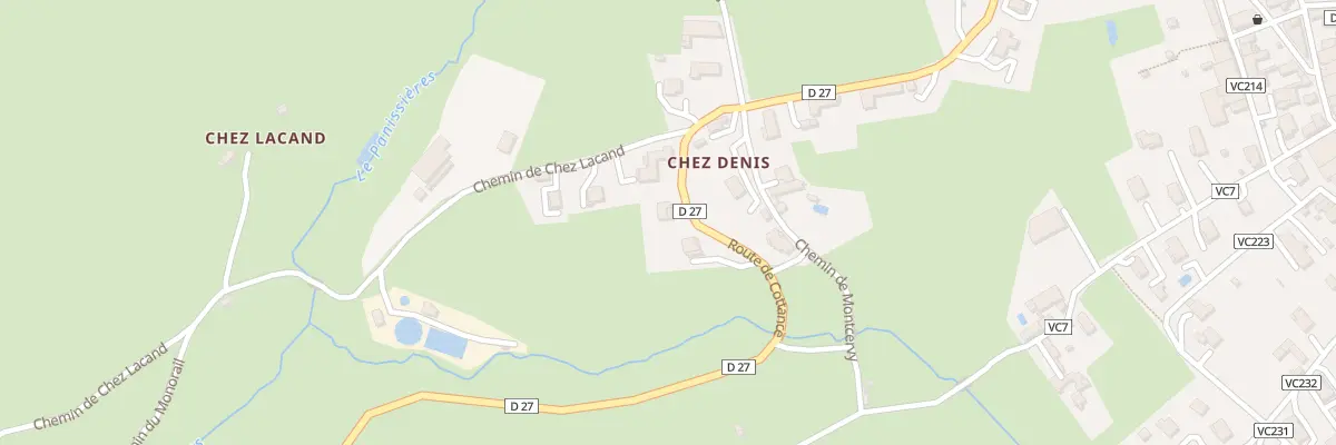 Plan du 724 Rte de Cottance à Panissières